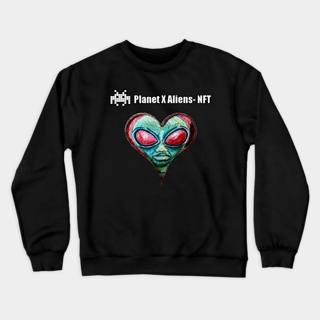 Funny Aliens Sci Fi UFO Sigtings Meme Crewneck Sweatshirt by PlanetMonkey